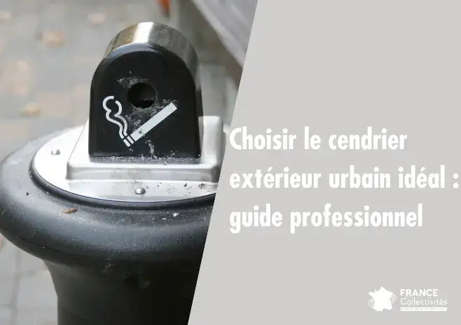 Cendrier extérieur urbain en acier inoxydable pour la collecte des mégots en espace public