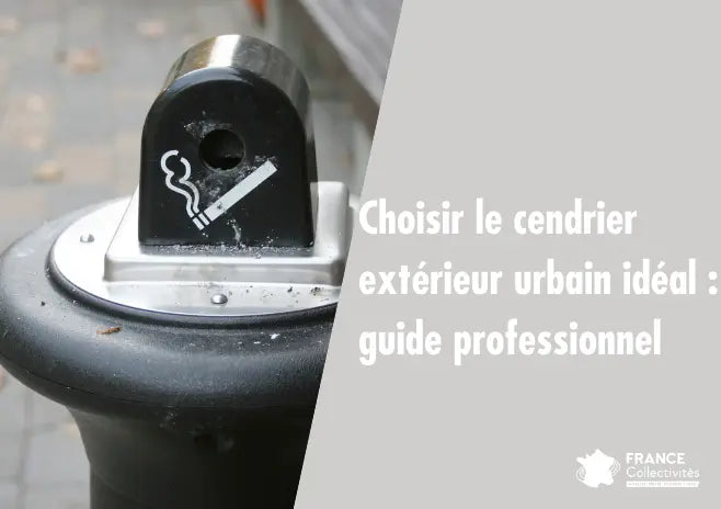 Cendrier extérieur urbain en acier inoxydable pour la collecte des mégots en espace public