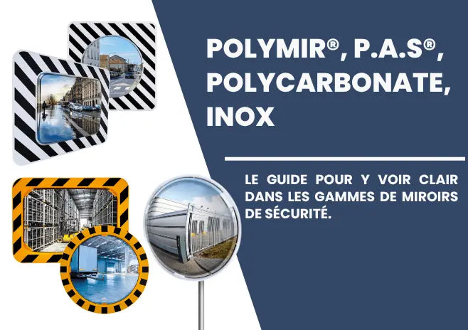 Miroir de sécurité routier incassable pour amélioration de la visibilité en intersection et zone de circulation