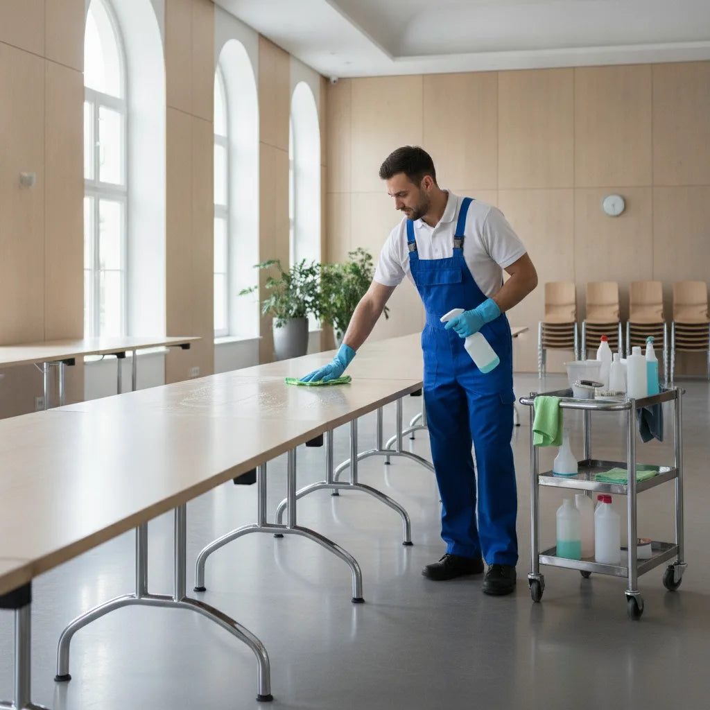 Entretien table pliante collectivité, le guide 2026