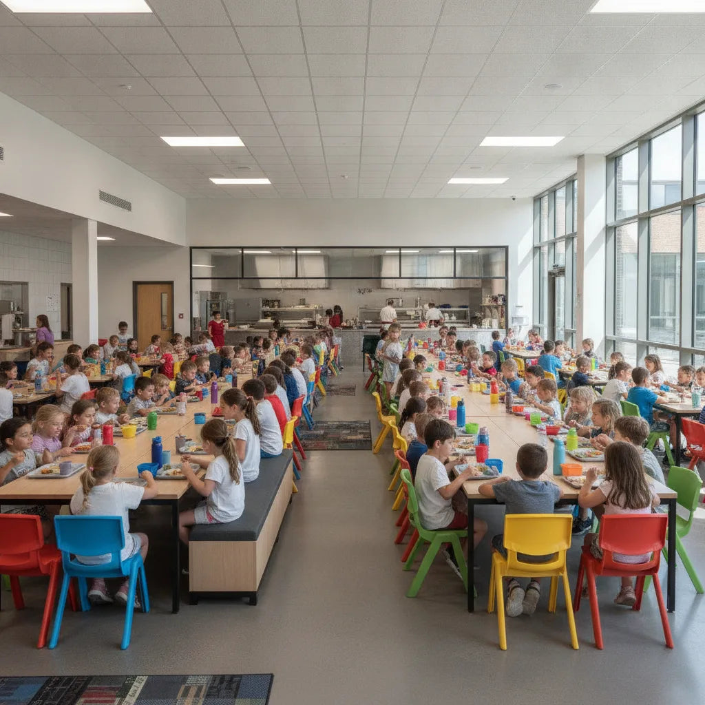 Mobilier cantine scolaire, tables, chaises et bancs 2026