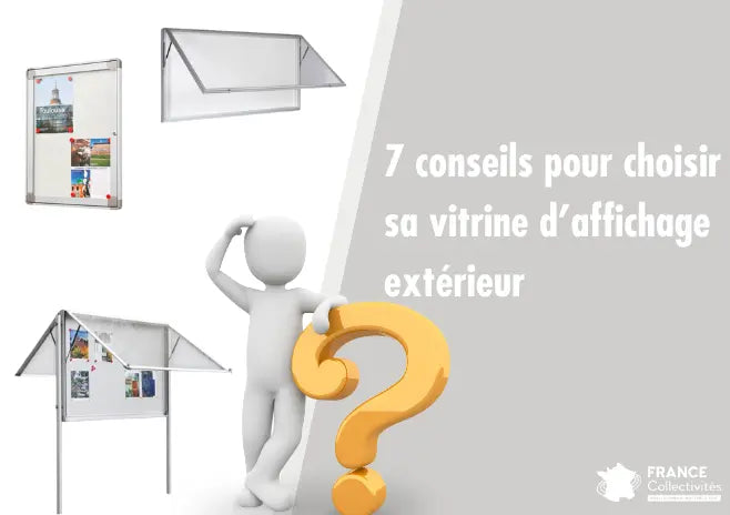 Vitrine d’affichage extérieur sécurisée avec cadre en aluminium pour communication publique