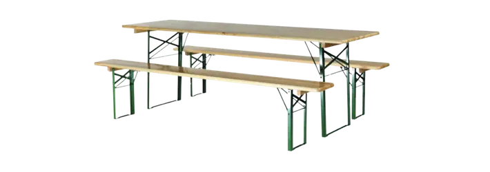 table de brasserie et banc de brasserie