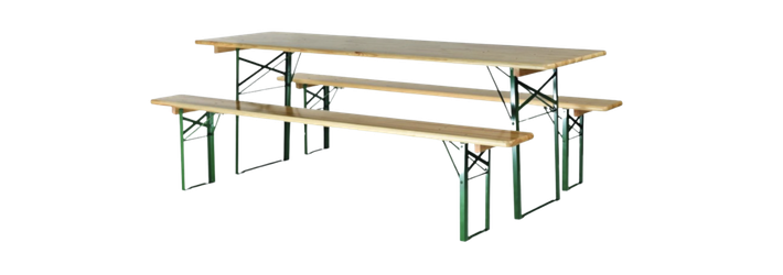 table de brasserie et banc de brasserie