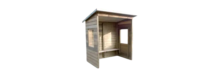 Abri-bus en bois