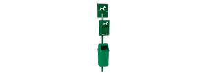 Borne hygiène canine avec poubelle