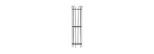 Corset d'arbre en acier galva