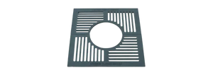 Grille d'arbre en fonte