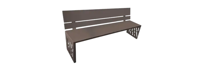 Banc en acier mobilier urbain pour vos espaces publics