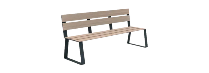 Banc en compact stratifié PEFC