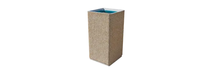 Poubelle en béton de capacités 80L à 130L
