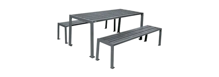 Table de pique-nique en acier robuste
