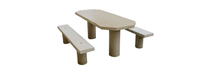 Table de pique-nique en béton anti-graffiti