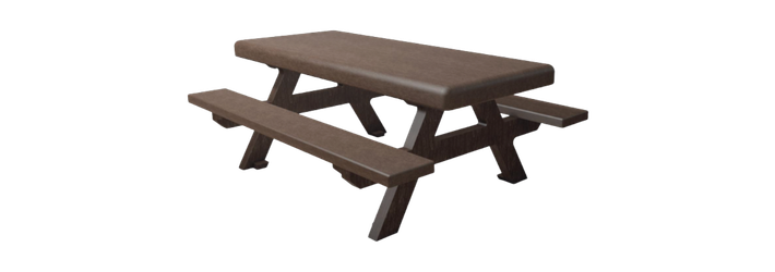 Table de pique-nique en plastique recyclé