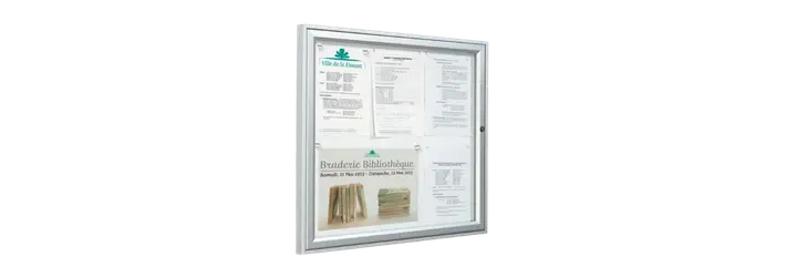 vitrine d'affichage professionnelle