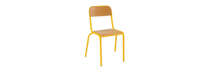 Chaise et banc scolaire