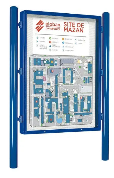 Panneau-vitrine Carrefour Procity