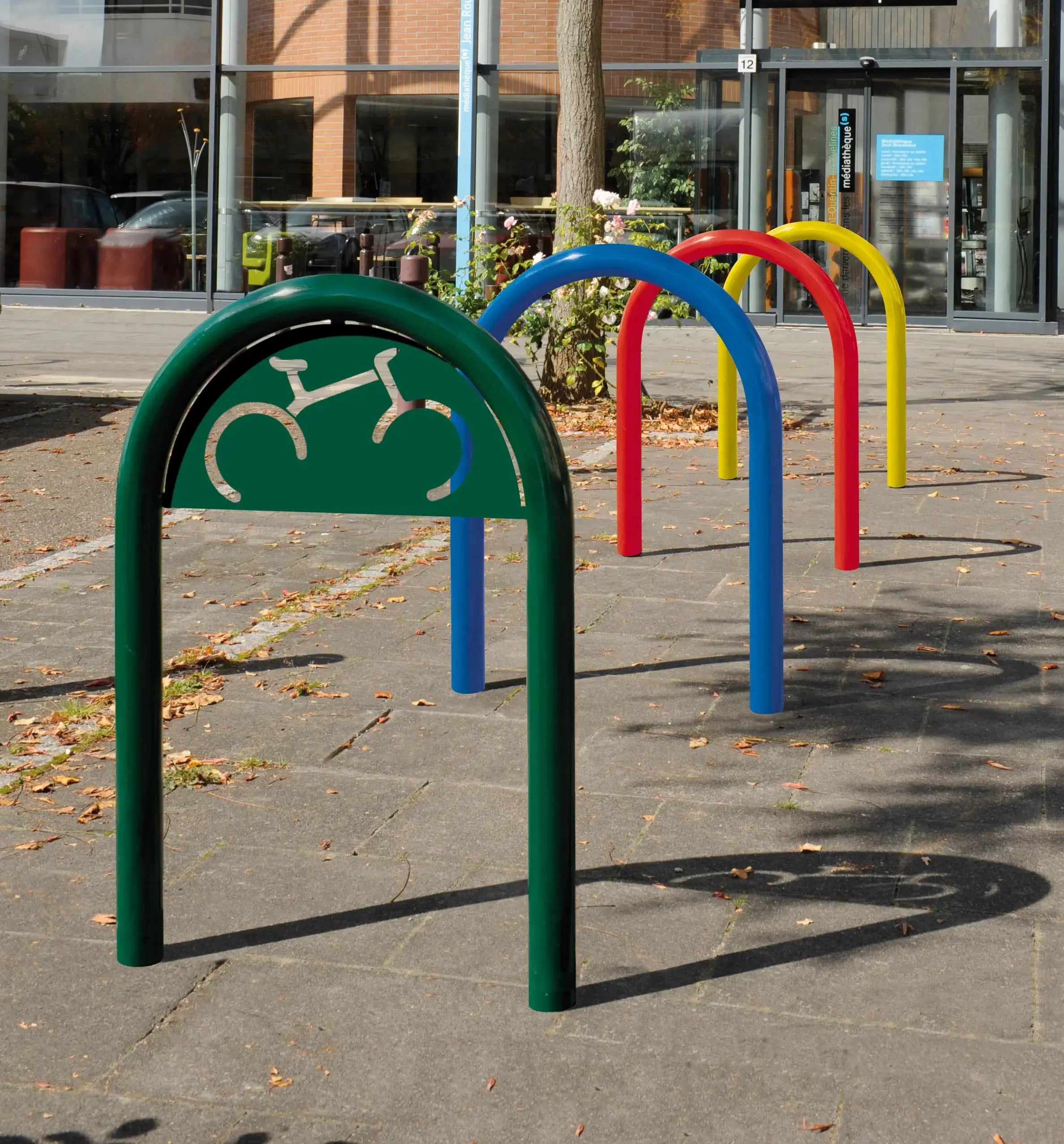 Support cycles trombone + signalétique - France Collectivités