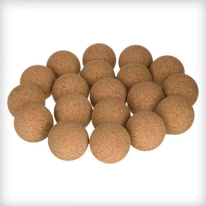 10 balles de Baby-foot en liège brut René Pierre