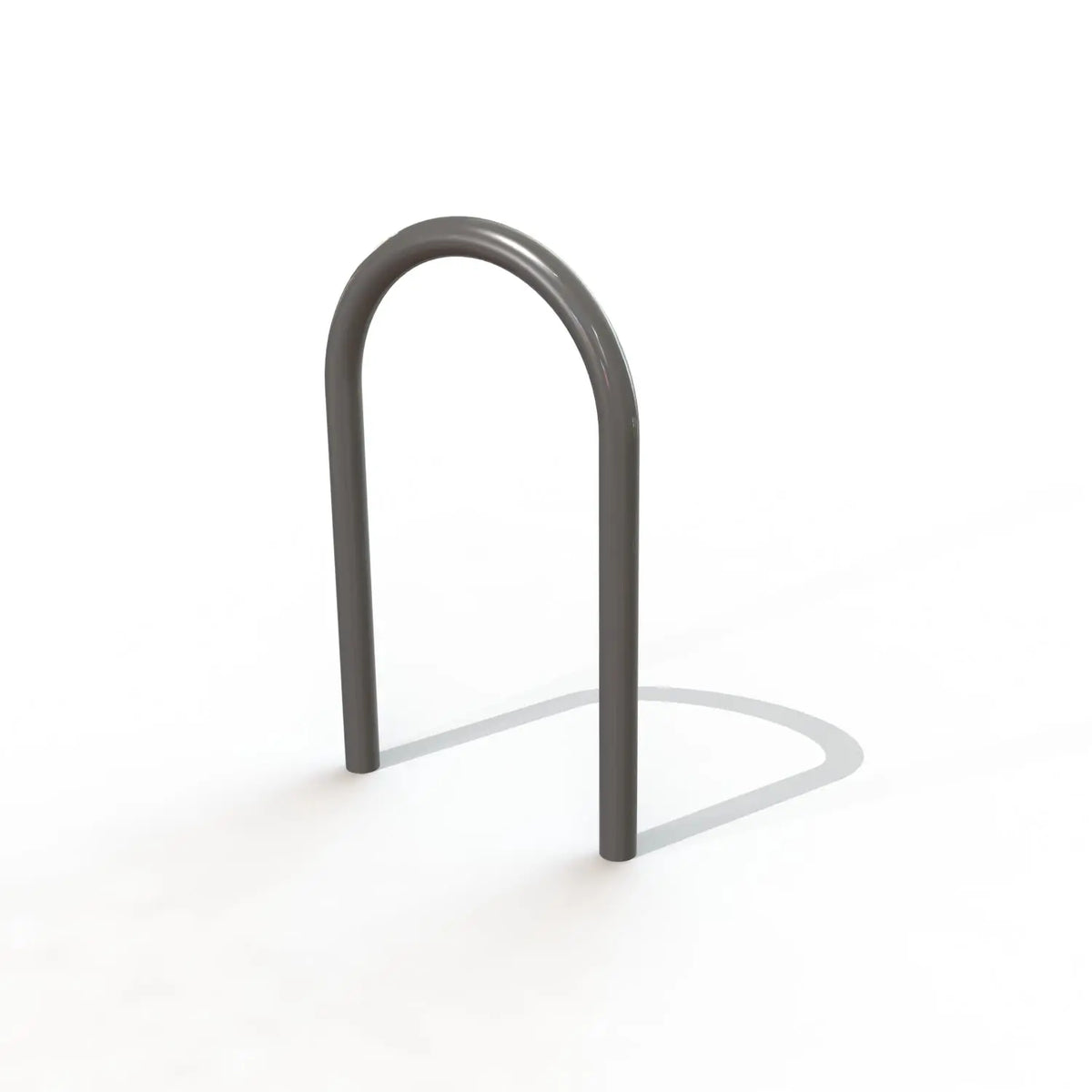 Support vélo Trombone thermolaqué couleur RAL, appui deux places en tube acier