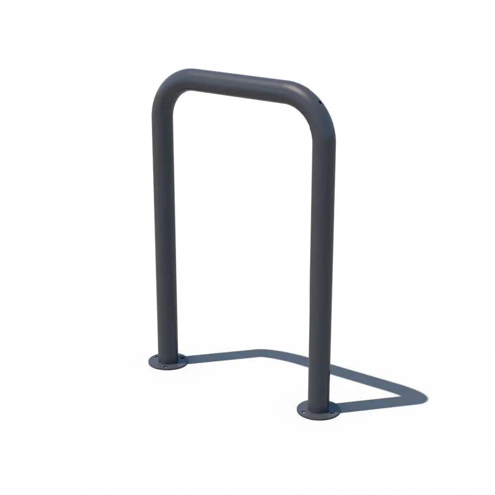 Arceau de stationnement vélo Ø 60 peint sur platines pour dalle béton existante