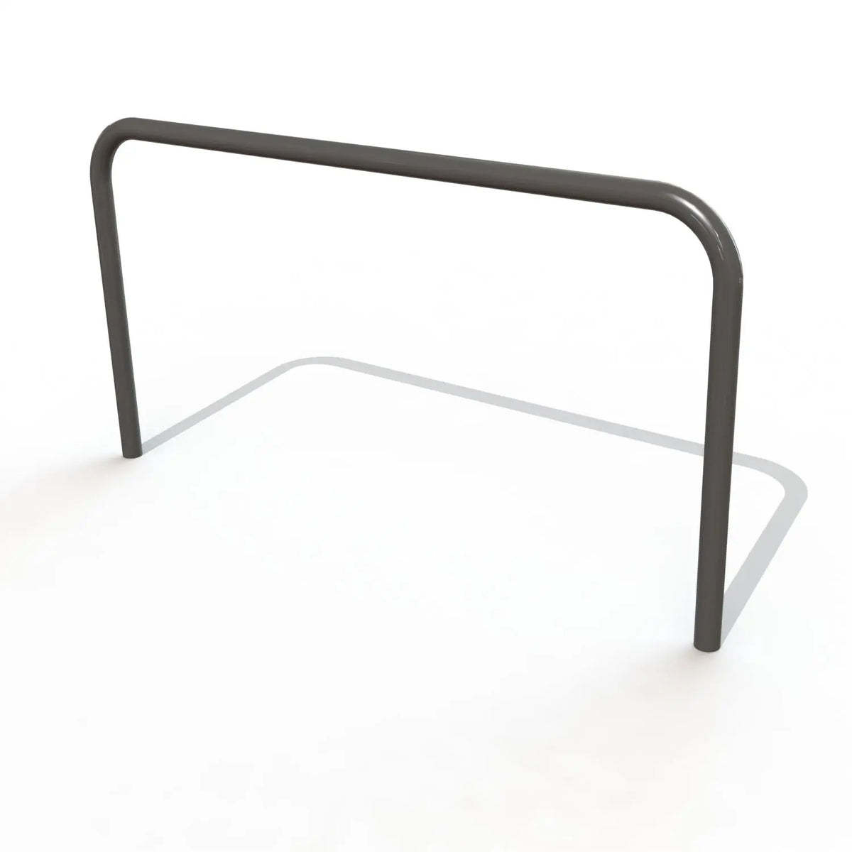 Arceau simple Ø 60 thermolaqué RAL, grande longueur 2 000 mm à sceller