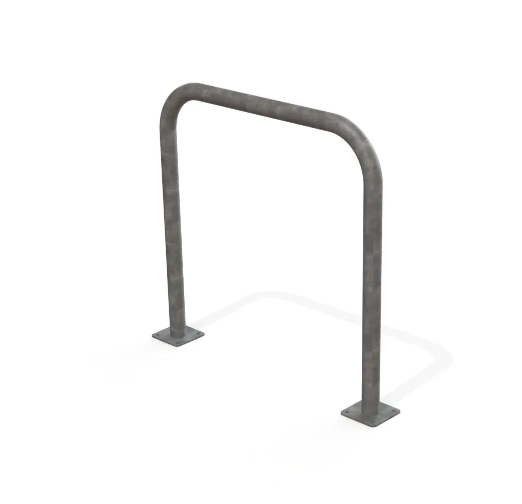 Arceau simple galvanisé sur platines chevillées, hauteur 900 mm