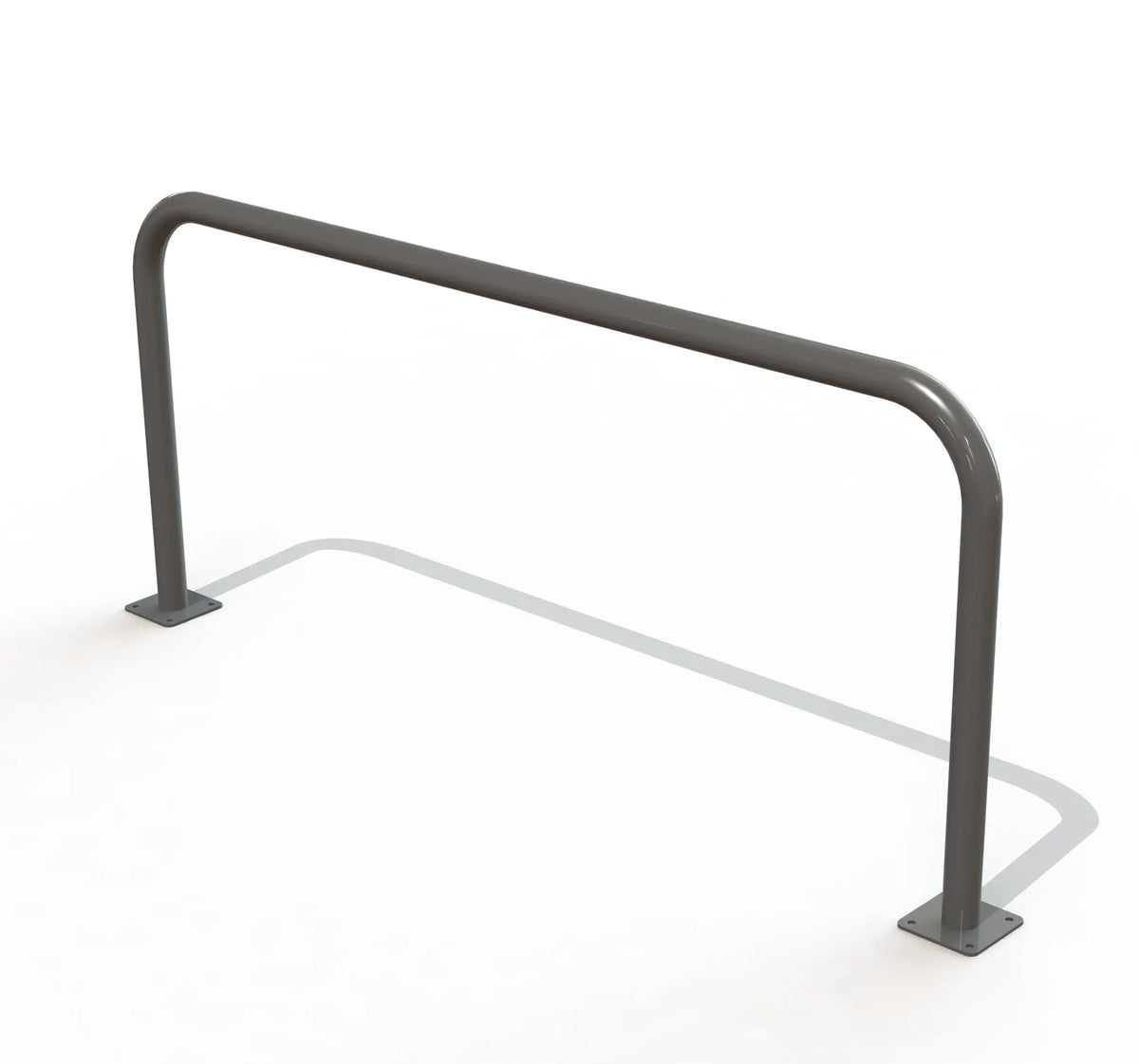 Arceau de protection Ø 60 RAL sur platines, longueur 2 000 mm