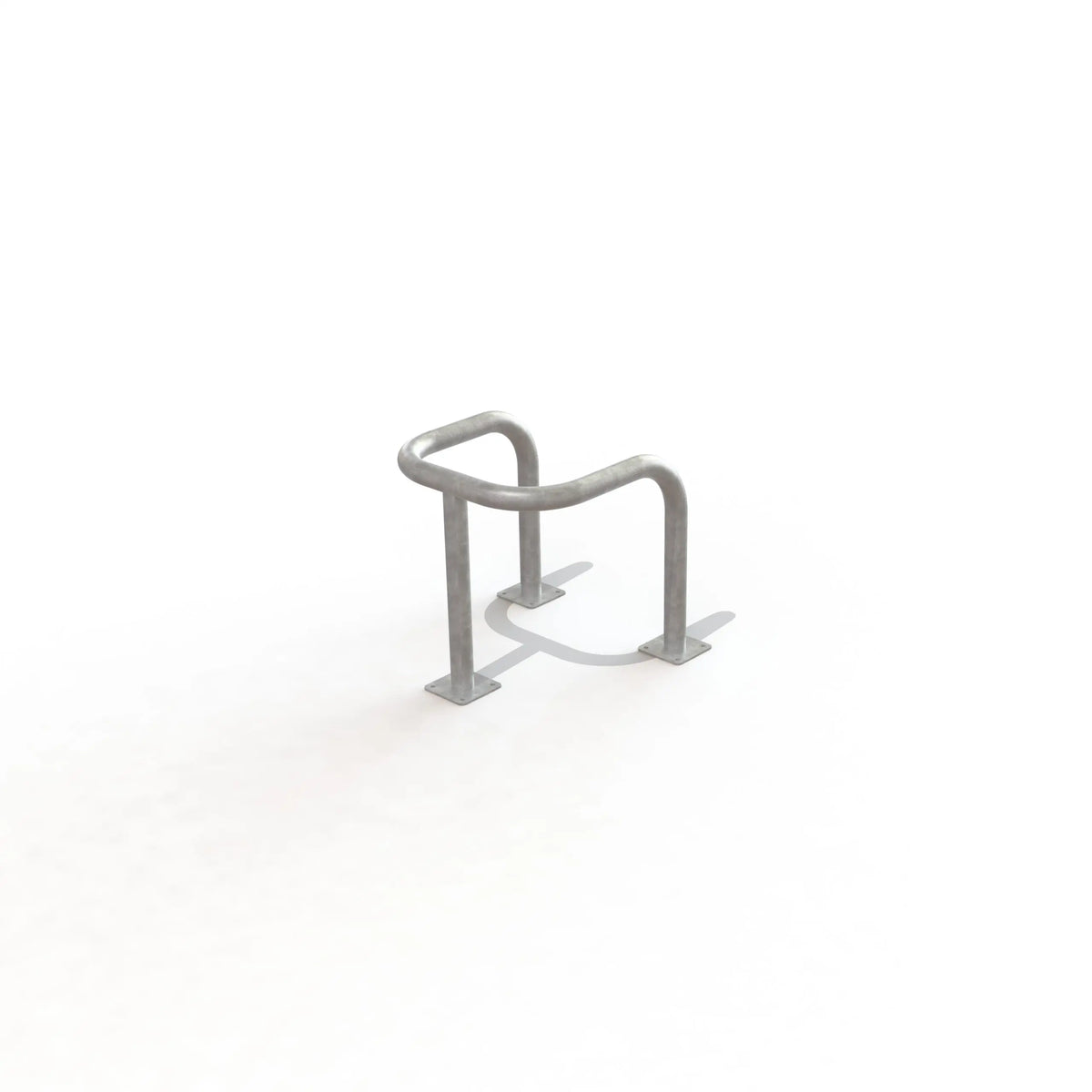 Étrier 3 pieds galvanisé sur platines chevillées, modèle standard