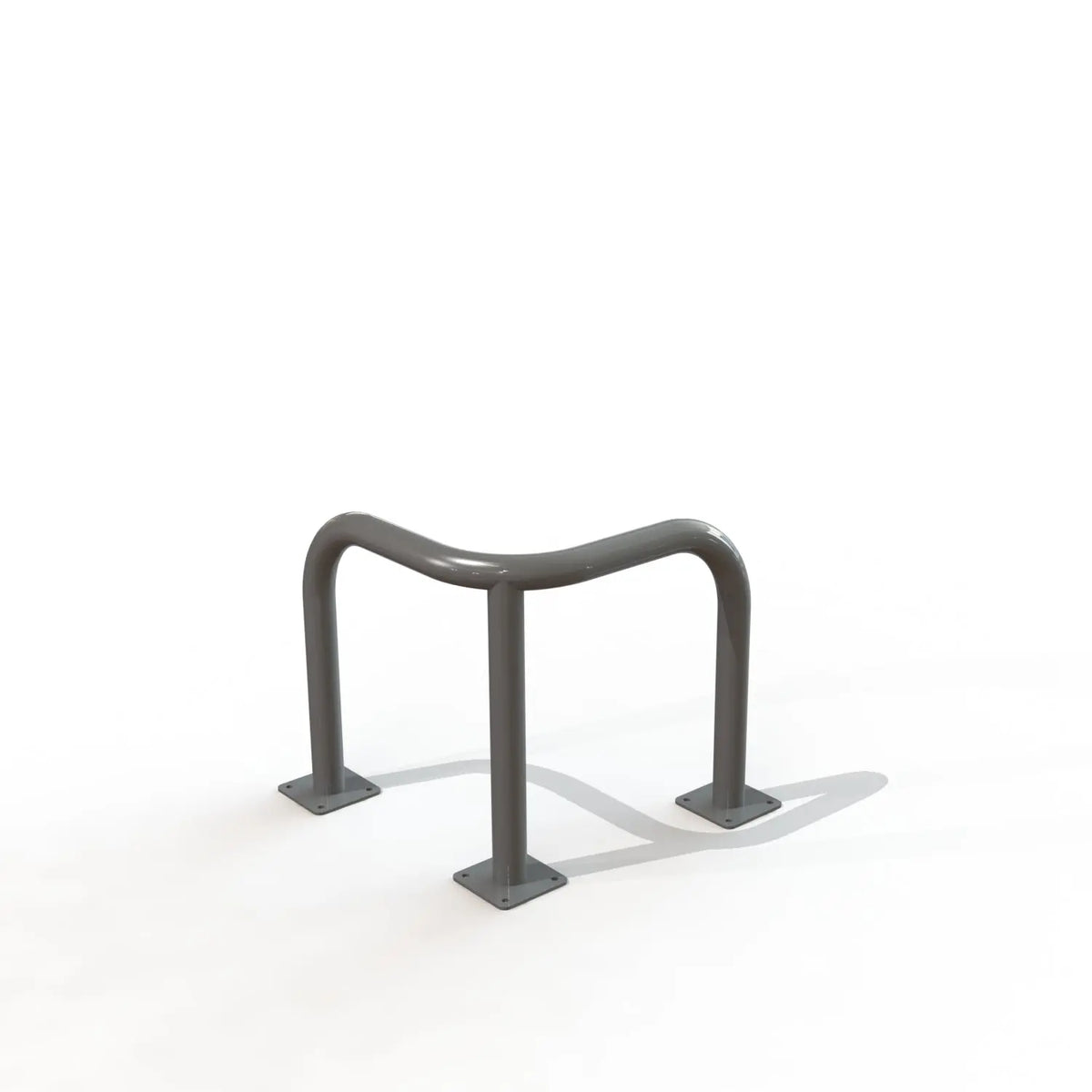 Arceau d'angle Ø 60 thermolaqué RAL sur platines, version basse