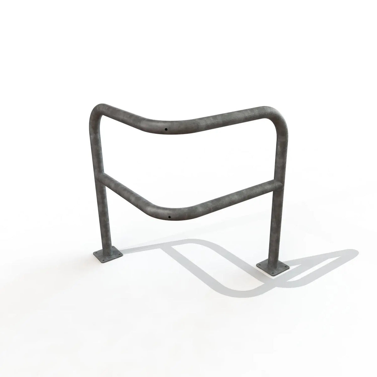 Arceau renforcé d'angle galvanisé sur platines acier épaisseur 6 mm