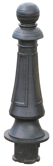 Borne Grenade en fonte ductile avec finition noire mate antirouille pour aménagement urbain