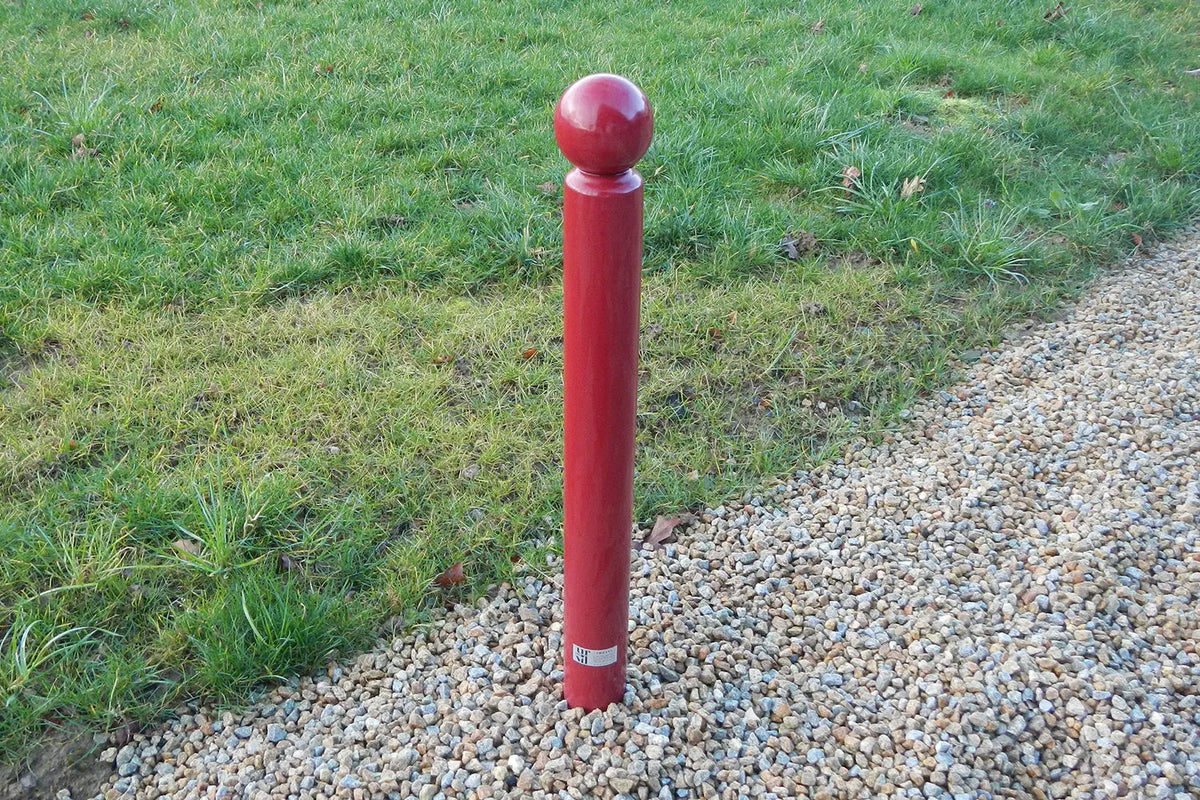 Potelet anti-stationnement à tête boule de 1,00 m vu sous un autre angle