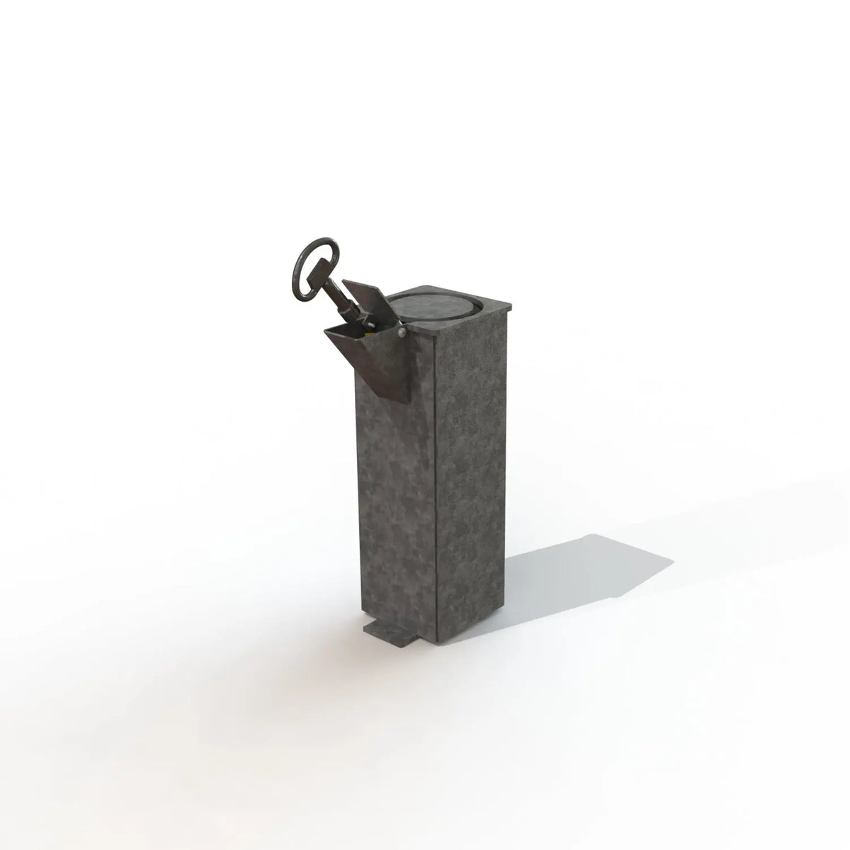 Kit d'amovibilité en tôle galvanisée pour potelet de diamètre 76 mm
