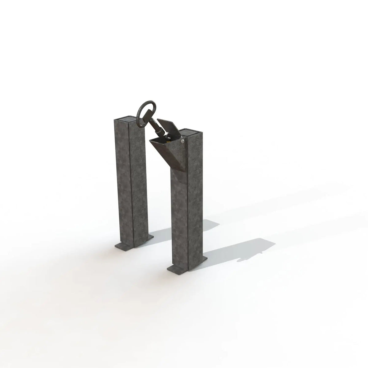Kit d'amovibilité Imexel galvanisé pour montant de barrière 35 x 35 mm