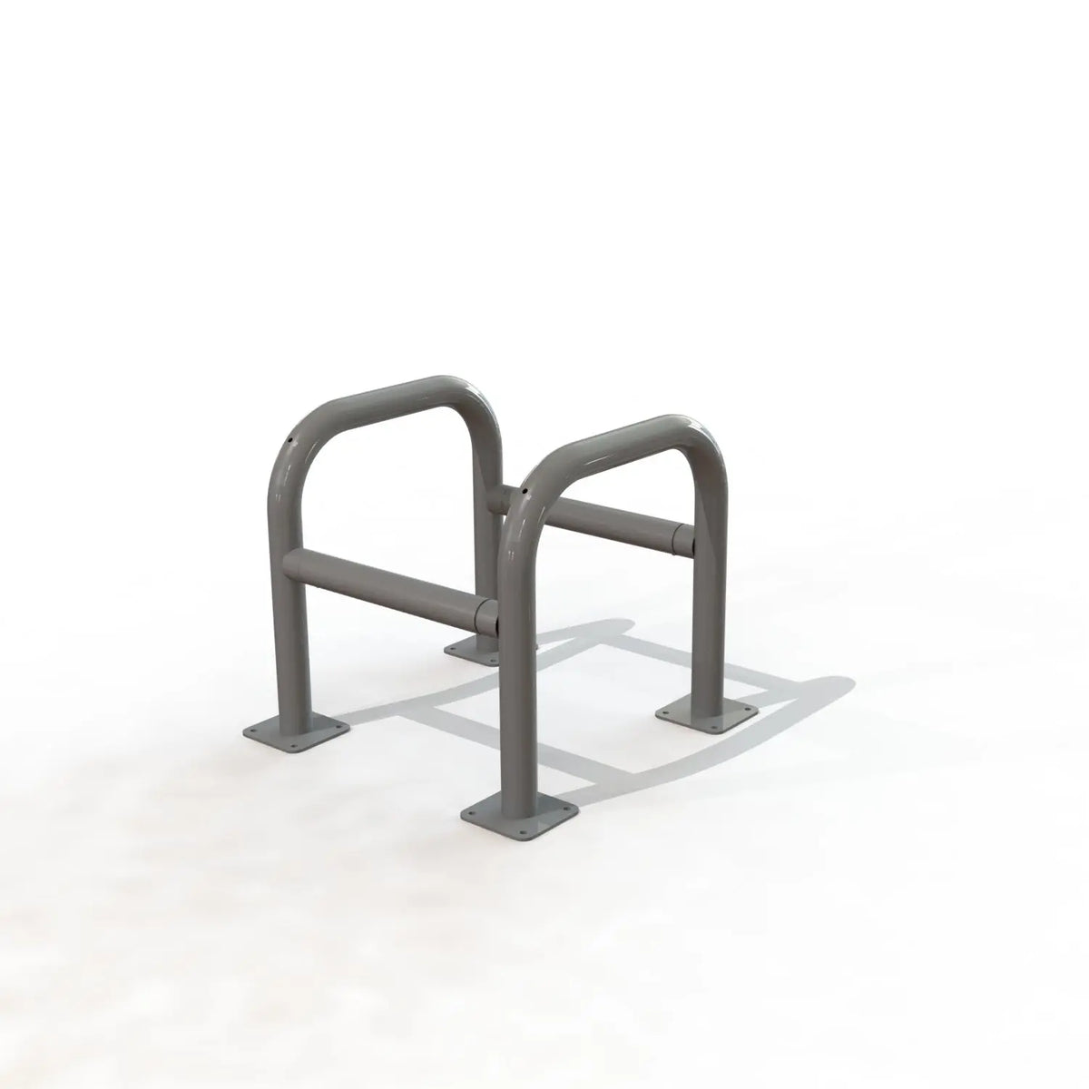 Étrier modulable thermolaqué sur platines, longueur 600 mm