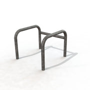Étrier de protection 4 pieds galvanisé à sceller, 800 x 800 mm