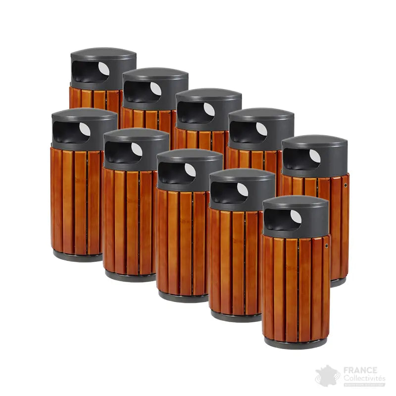 Corbeille bois basic Zeno 40 ou 60 litres