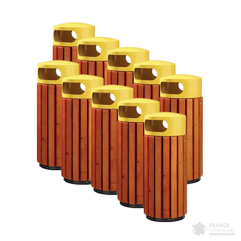 Corbeille bois basic Zeno 40 ou 60 litres