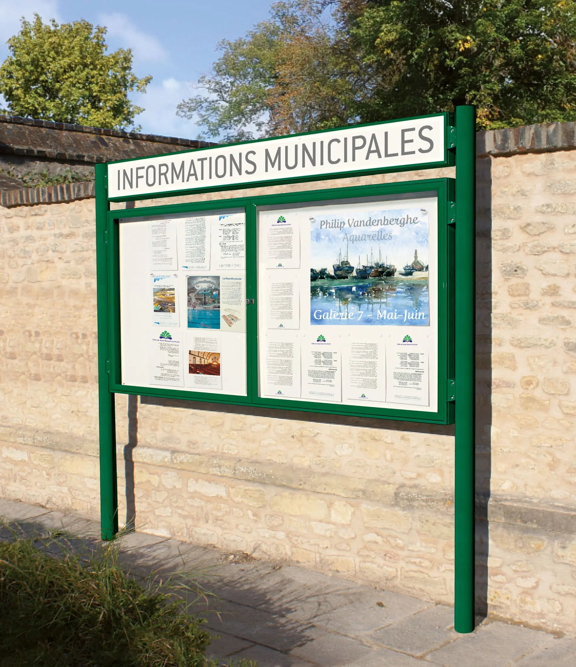 Vitrine 1000 simple battant ou porte levante - France Collectivités