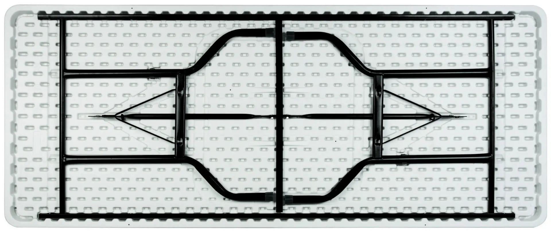 Table pliante plastique plateau noir 183 x 76 cm - France Collectivités