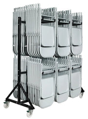 Chariot 96 chaises pliantes - France Collectivités
