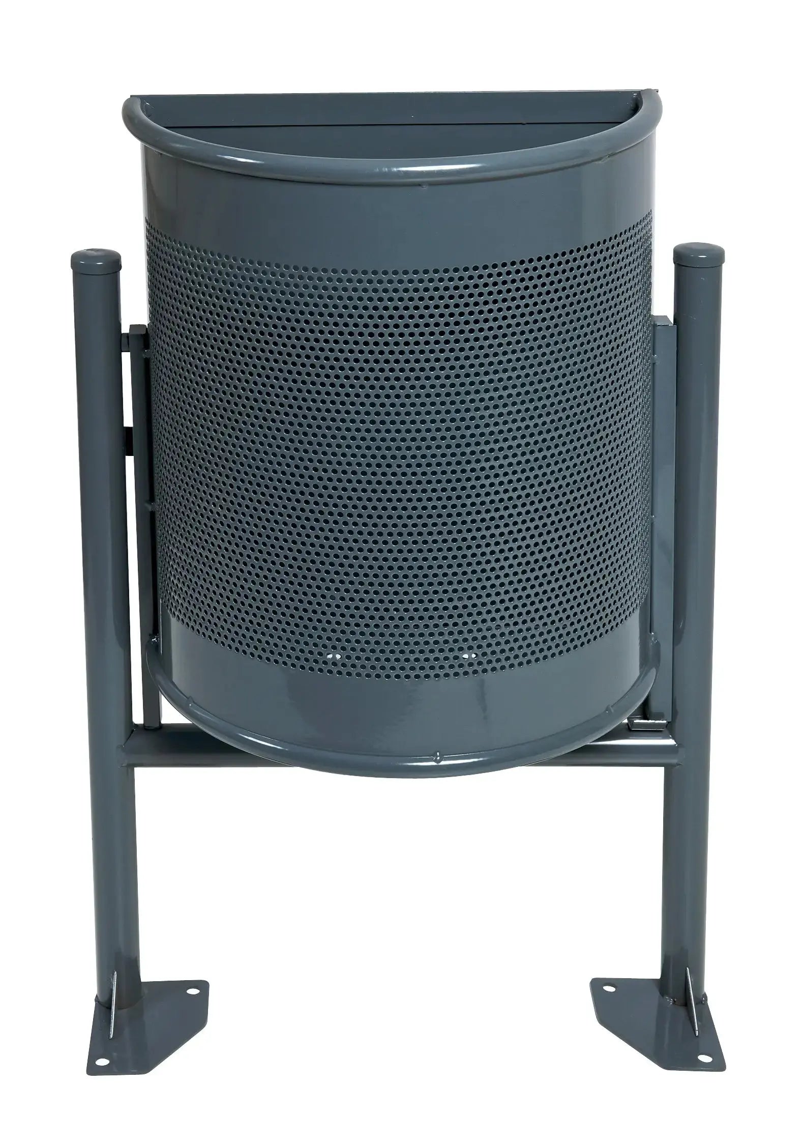 Corbeille métal demi-ronde Barcelona 30 litres