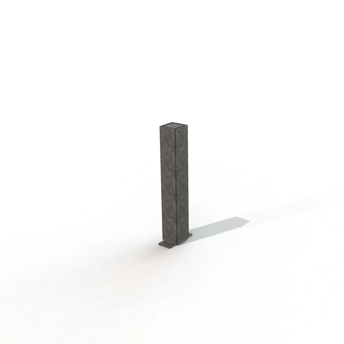 Fourreau à sceller galvanisé à chaud pour montant carré 35 x 35