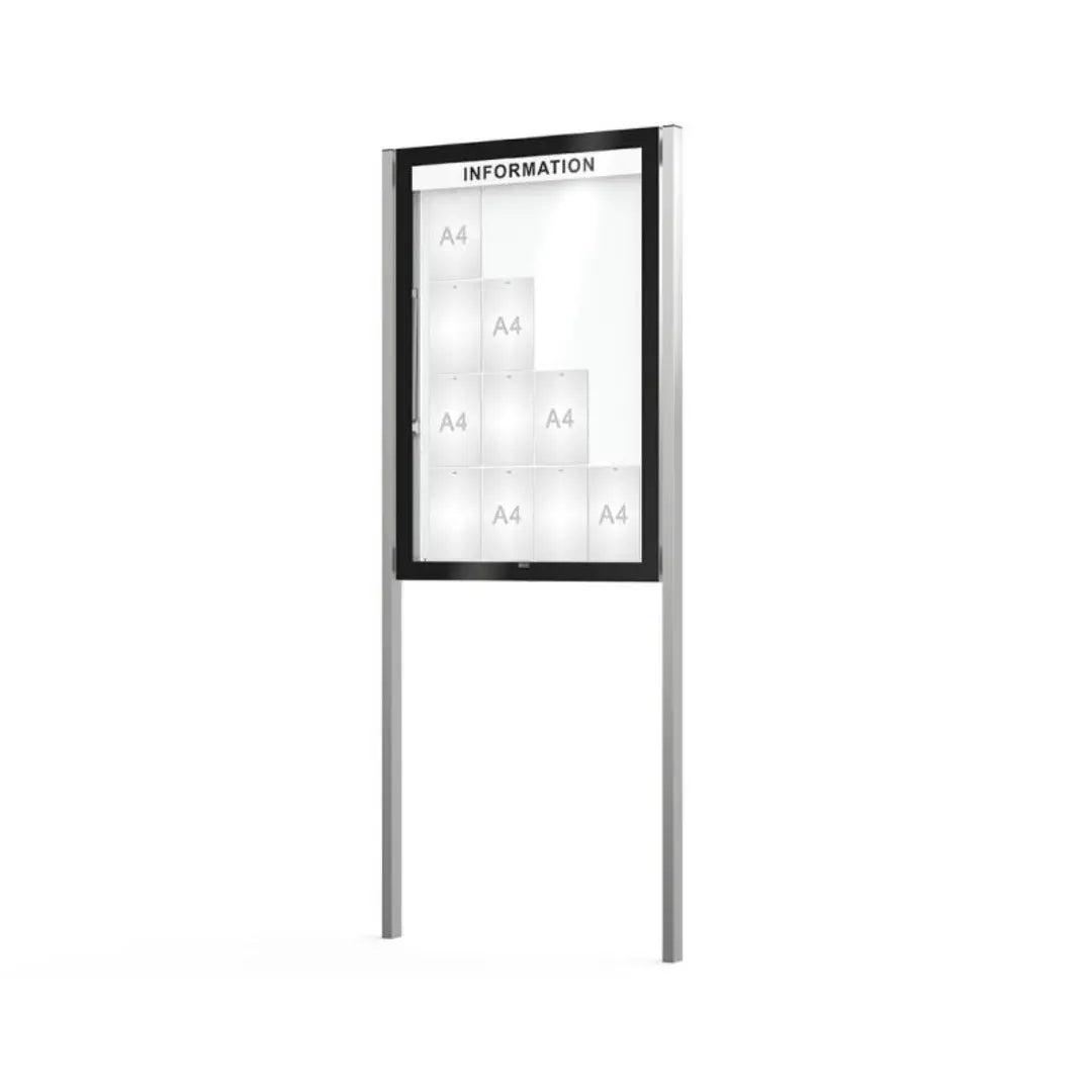 Vitrine d'affichage Edge sur poteaux - France Collectivités