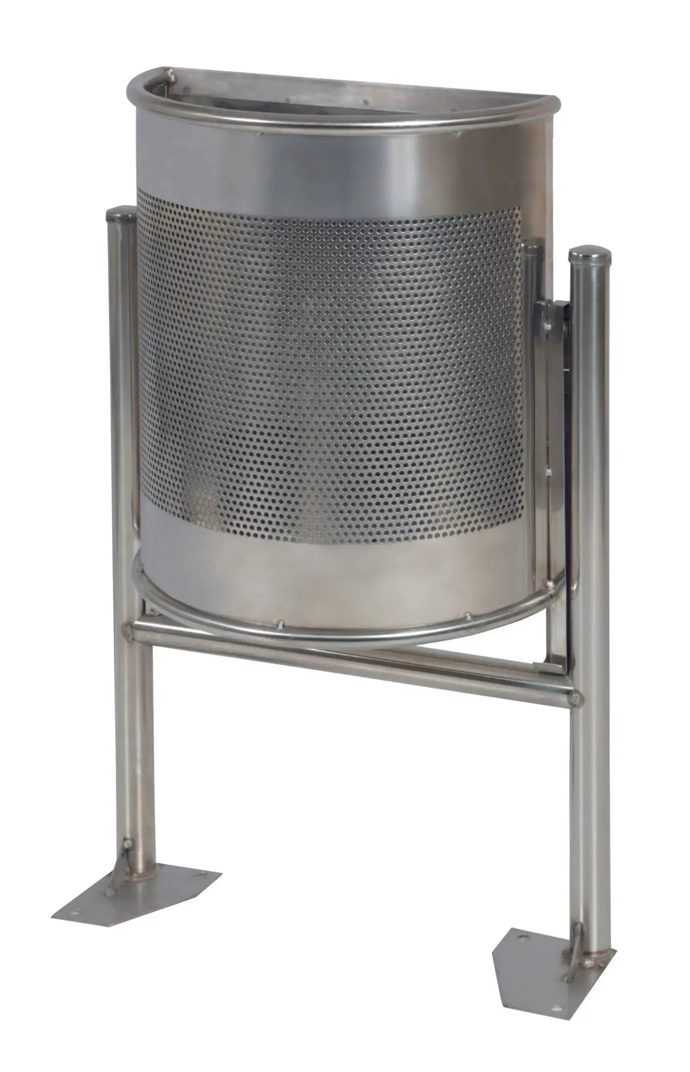 Corbeille métal demi-ronde Barcelona 30 litres