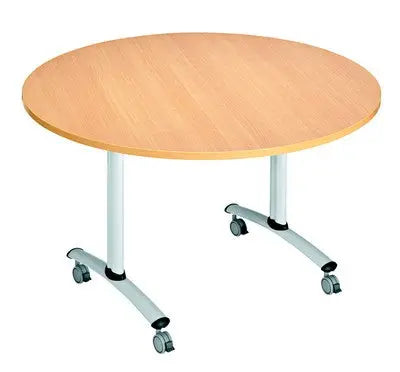 Table basculante ronde 120 cm mélaminé - France Collectivités