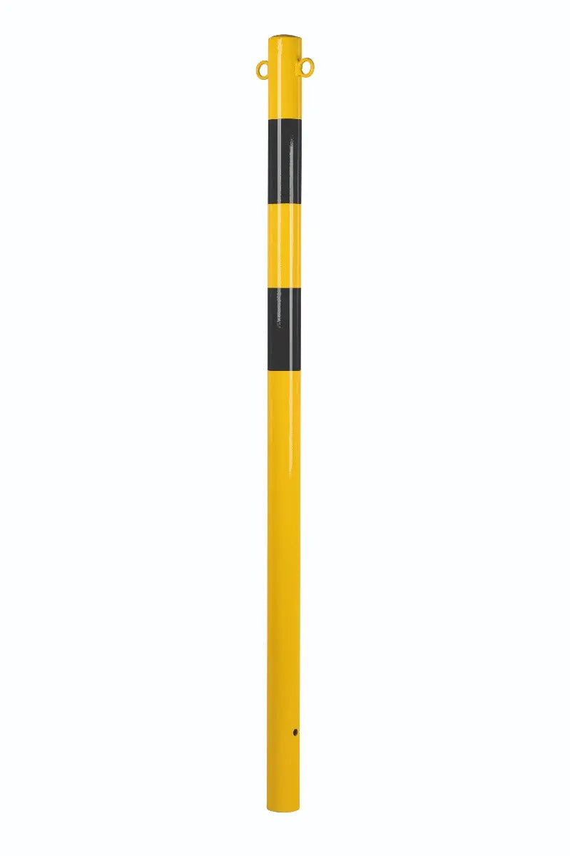 potelet Ø 60 mm avec oeillets jaune-noir france collectivités