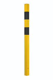 potelet 70x70 mm, jaune-noir, à sceller france collectivités