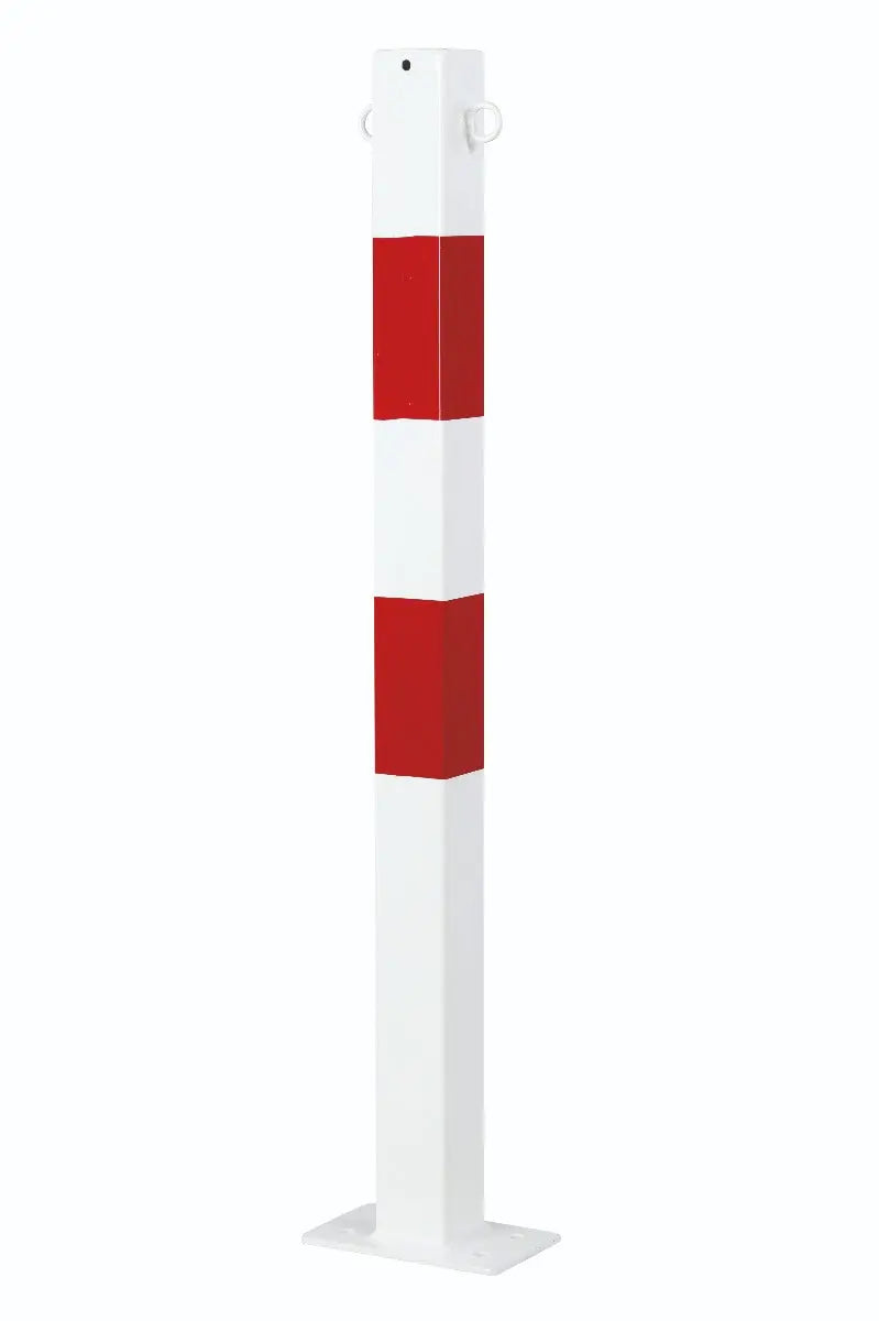 potelet 70x70 mm avec oeillets rouge-blanc france collectivités